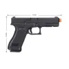 Glock G17 Gen 5 GBB - 6mm - Black