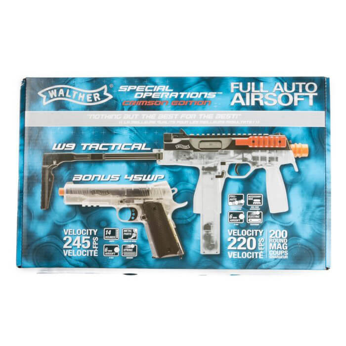 Walther Tac 6mm Airsoft BB Gun Pistol Kit Clear Umarex Airguns