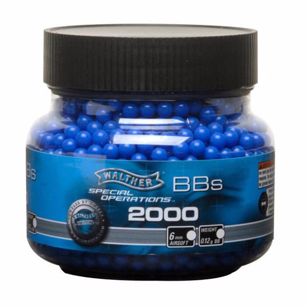 Picture of Walther BLUE 6mm Airsoft BBS .12g - 2000 CT Umarex Airguns