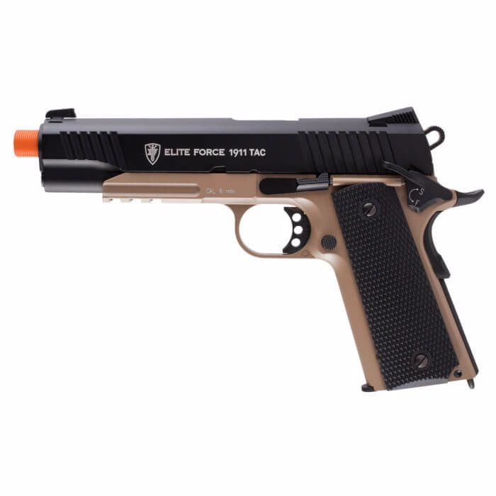 ELITE FORCE 1911 TAC BLACK/DARK EARTH BROWN Elite Force Airsoft