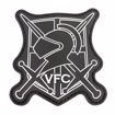 Picture of VFC PVC CREST PATCH- BLACK & WHITE