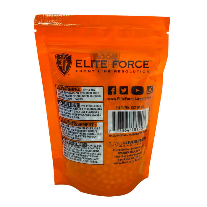 ELITE FORCE FIELD GRADE BBS .20 G 1000CT LT BLUE Elite Force Airsoft