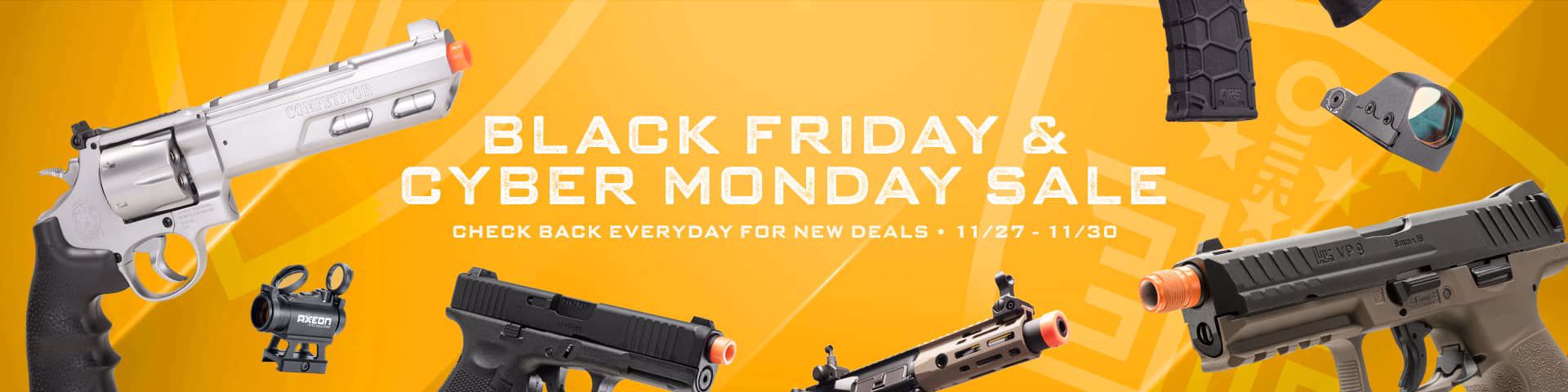 Black Friday & Cyber Monday Sale. Check Back Every day for new Deals. 11/27 - 11/30
